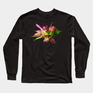 Explosion Graphic Design Long Sleeve T-Shirt
